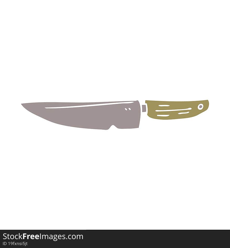 Cartoon Doodle Kitchen Knife