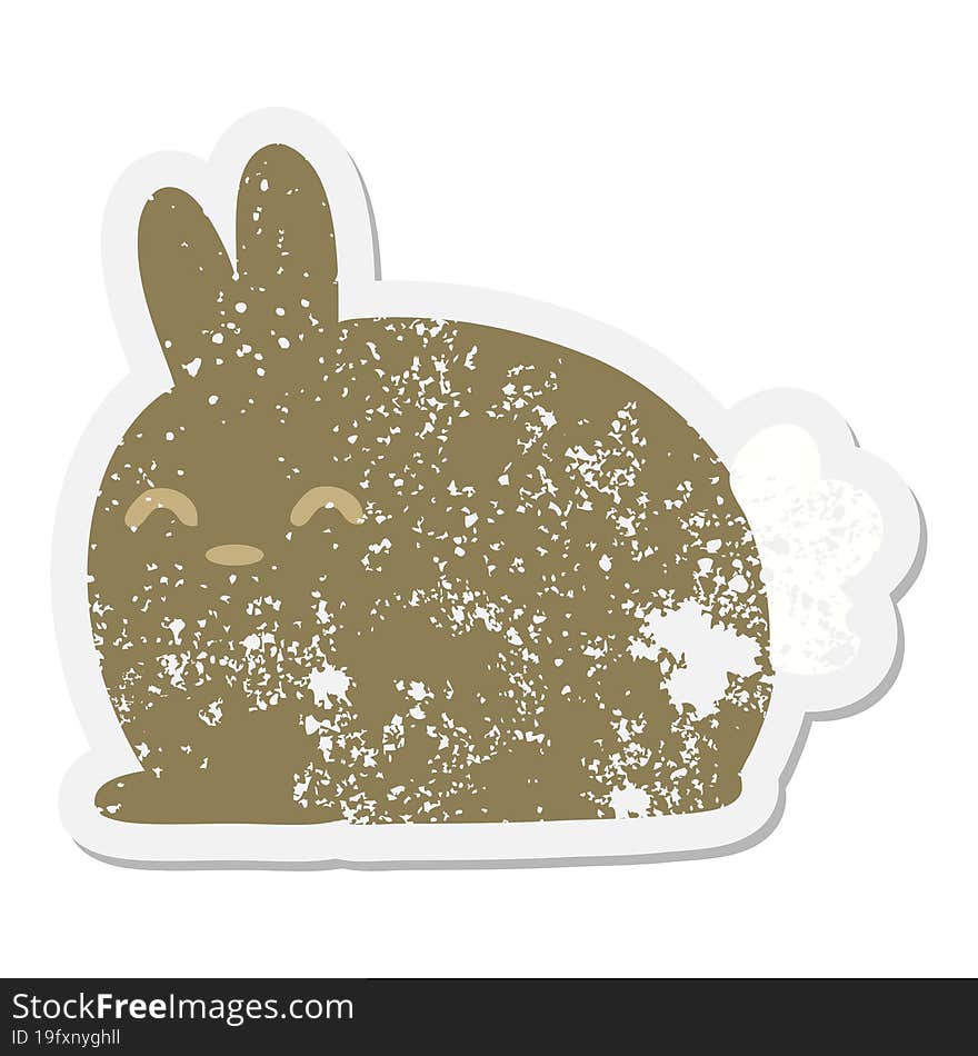 rabbit grunge sticker