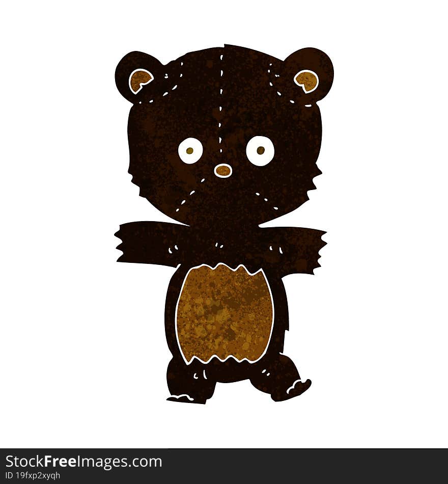 cute cartoon black bear