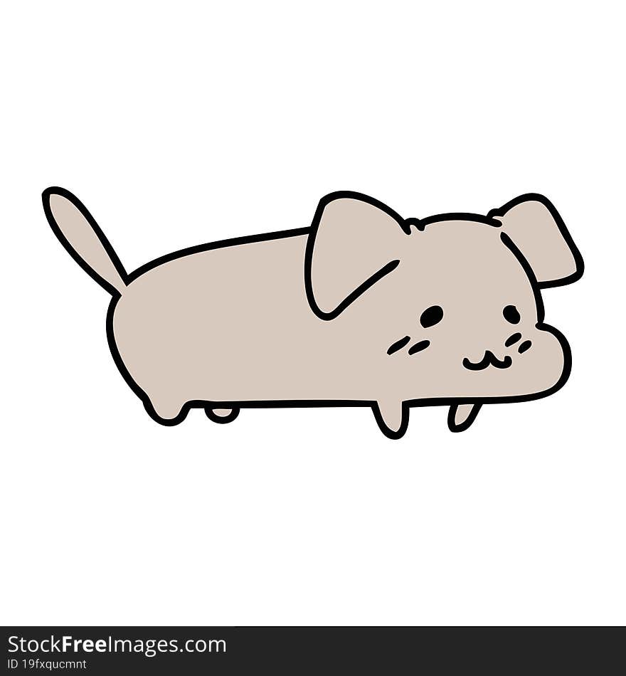 cartoon of a happy little dog