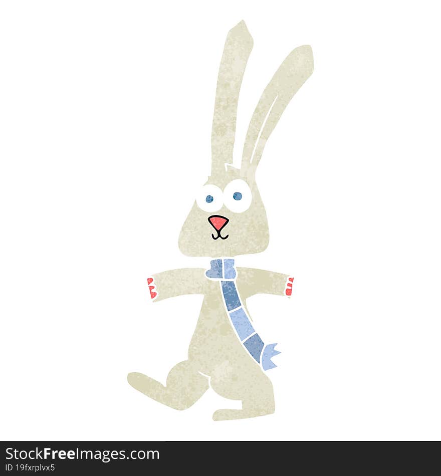 Retro Cartoon Rabbit