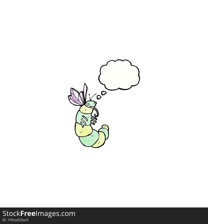 Cartoon Funny Fat Butterfly