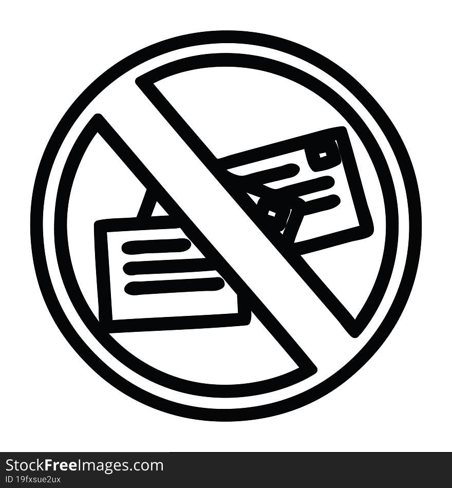 no mail icon