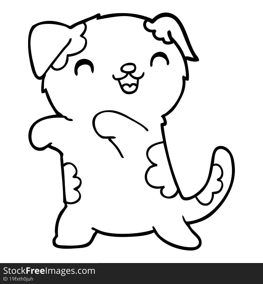 cute cartoon puppy