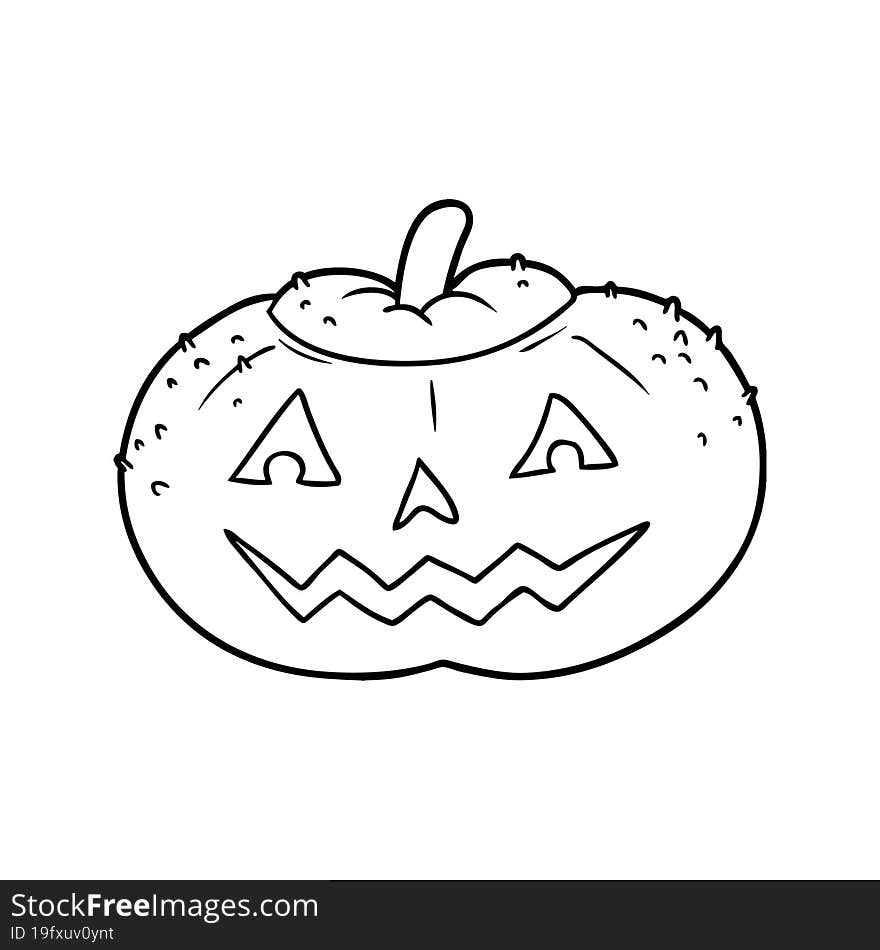 cartoon halloween pumpkin. cartoon halloween pumpkin