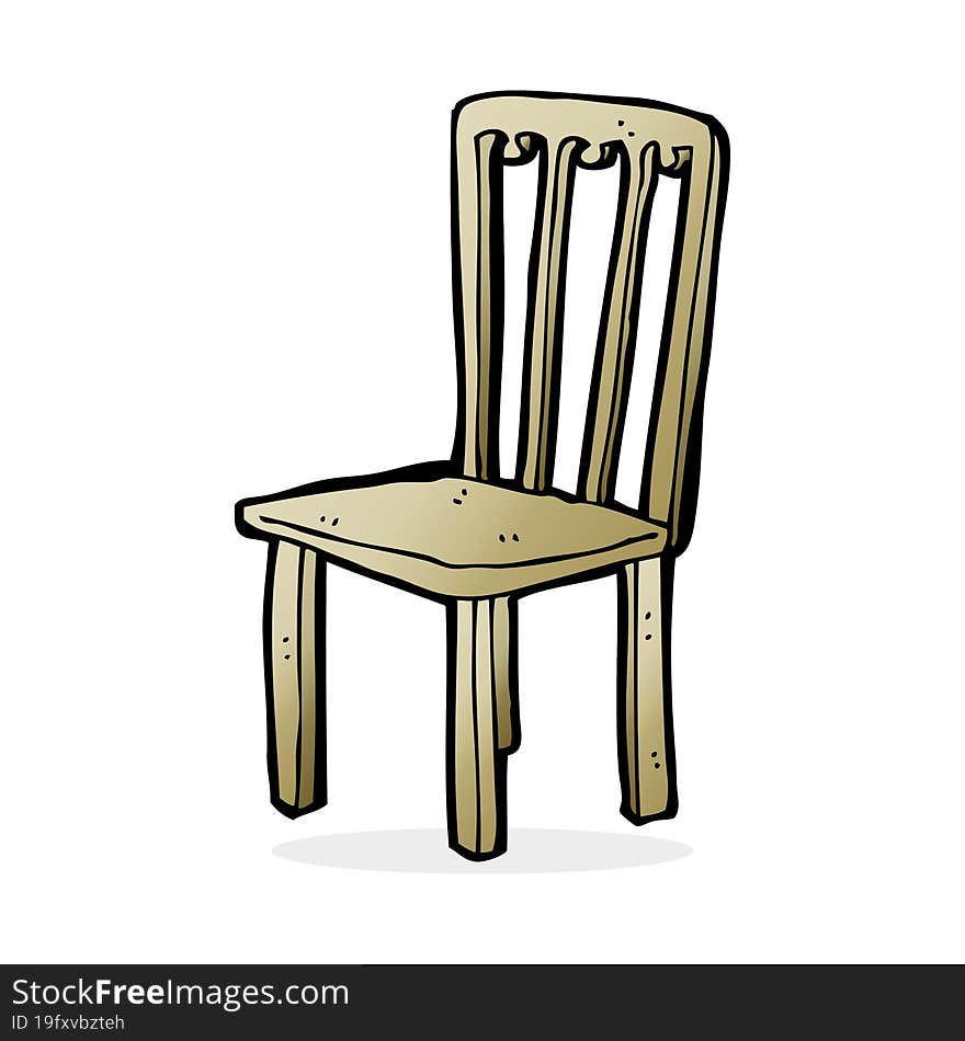 cartoon old chair