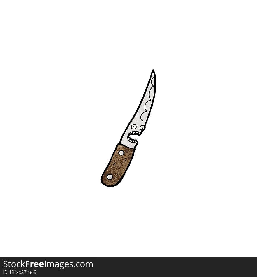 cartoon kitchen knife