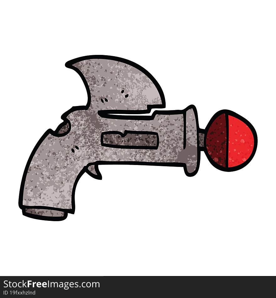 Cartoon Doodle Ray Gun