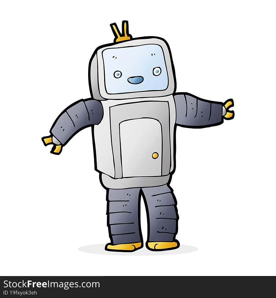 cartoon robot