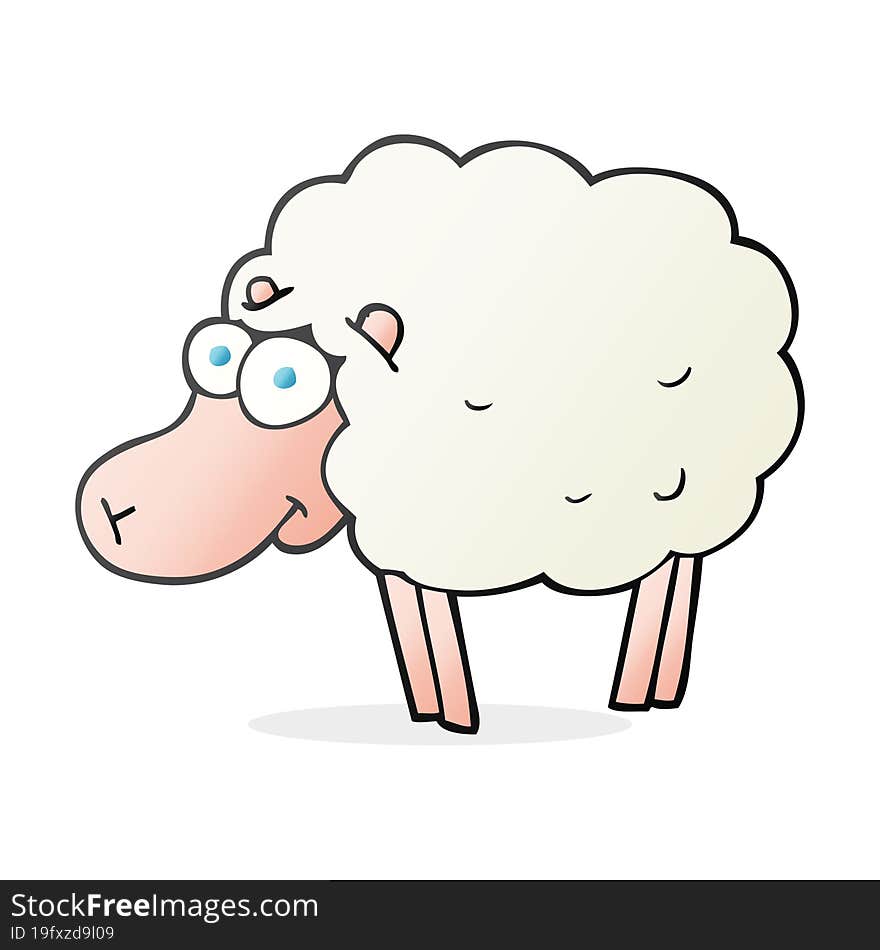 funny cartoon sheep