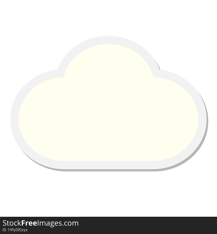 cloud sticker