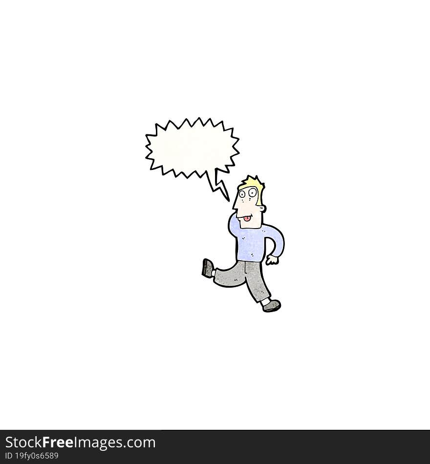 cartoon crazy dancing man