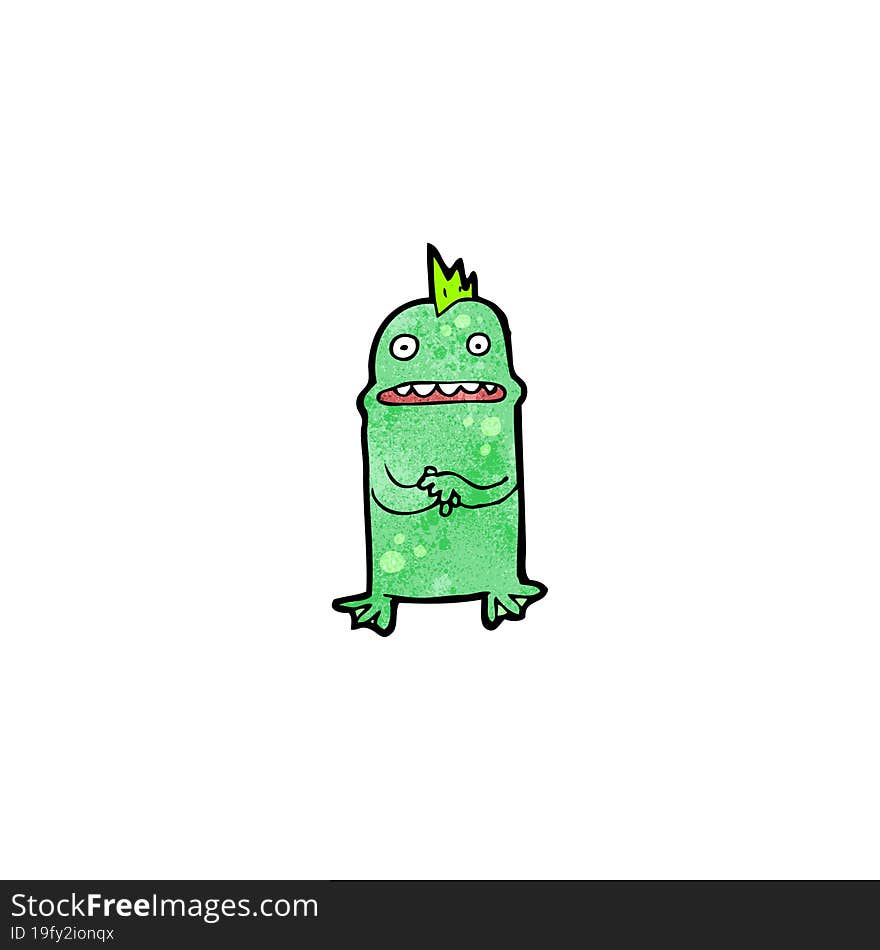 cartoon little monster