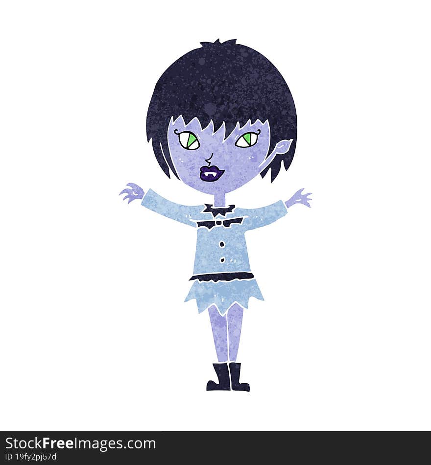 Cartoon Vampire Girl