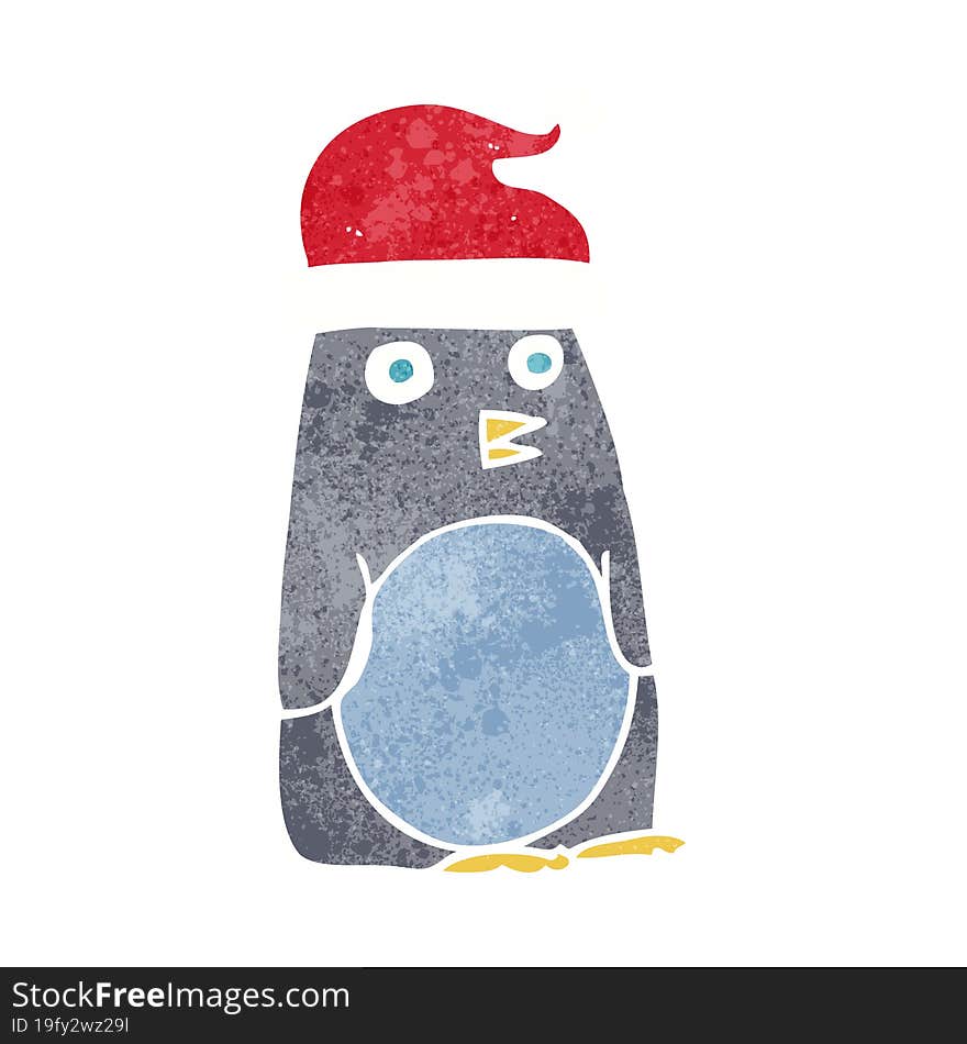 Cartoon Christmas Penguin