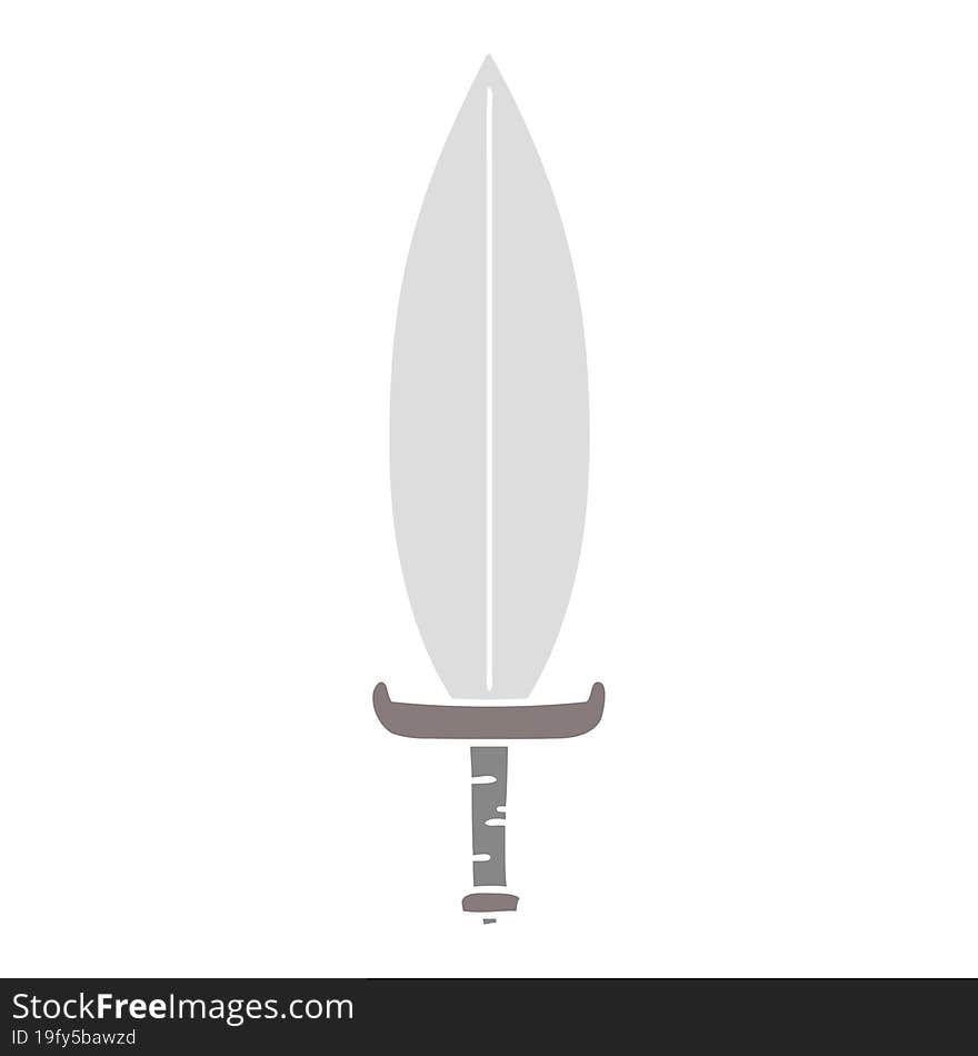 cartoon doodle of a magic leaf knife