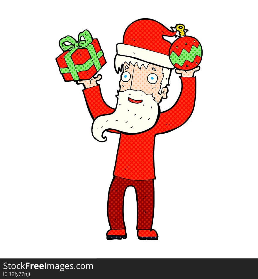 cartoon santa claus