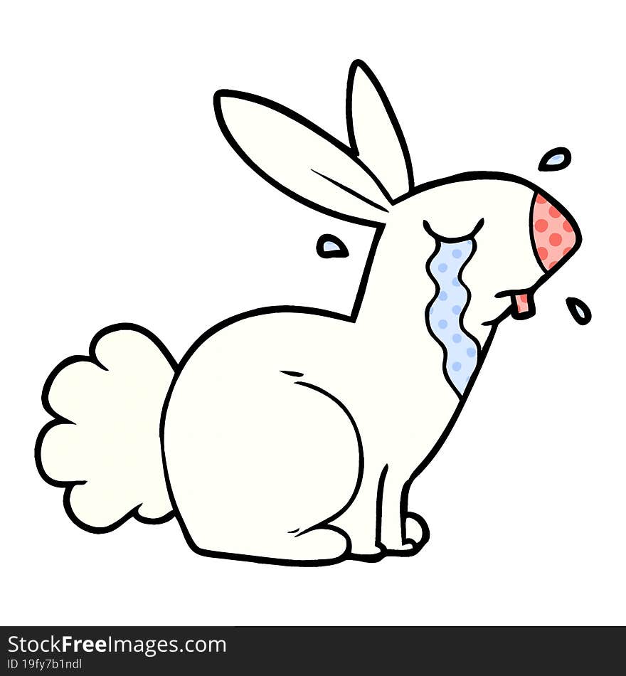 cartoon bunny rabbit crying. cartoon bunny rabbit crying