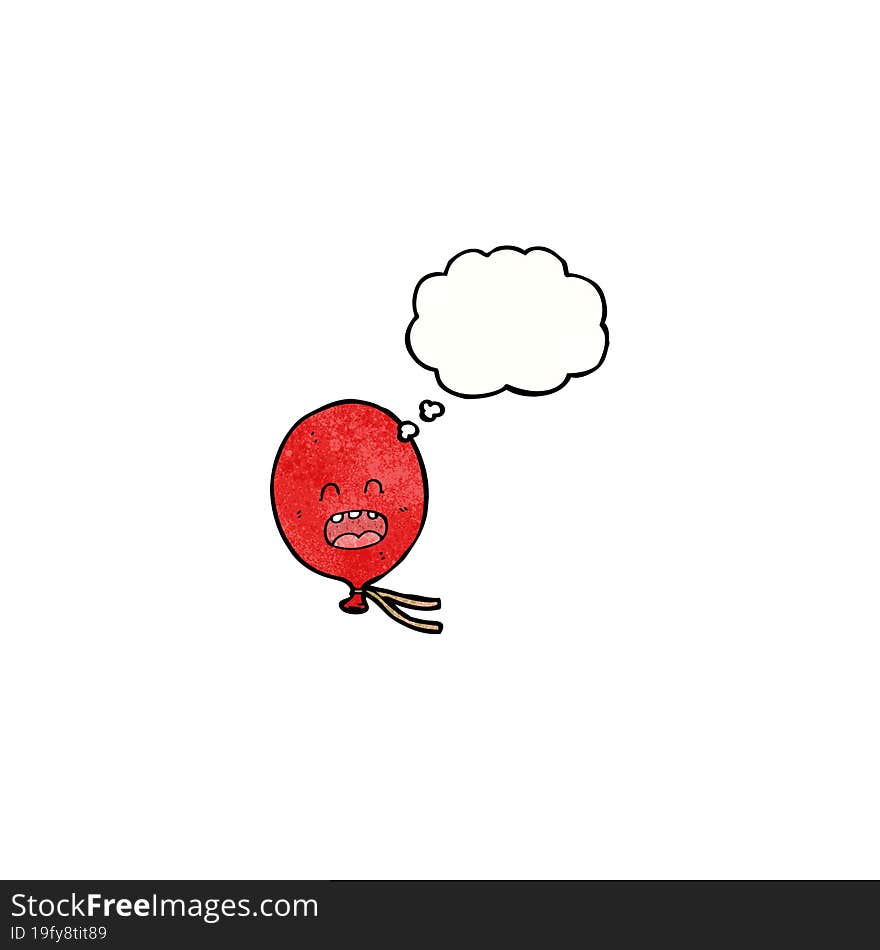 floating balloon cartoon character