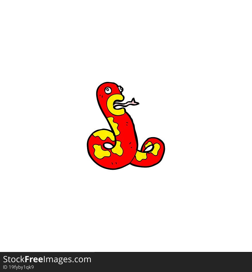 Funny Cartoon Snake