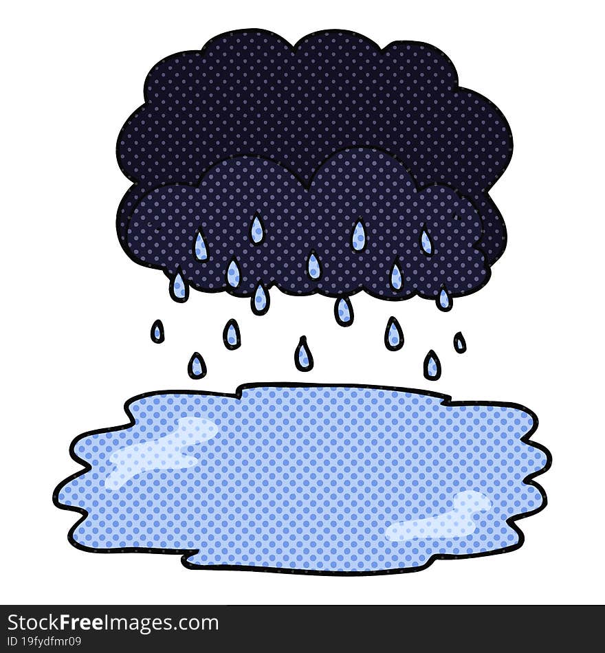 Cartoon Rain Cloud