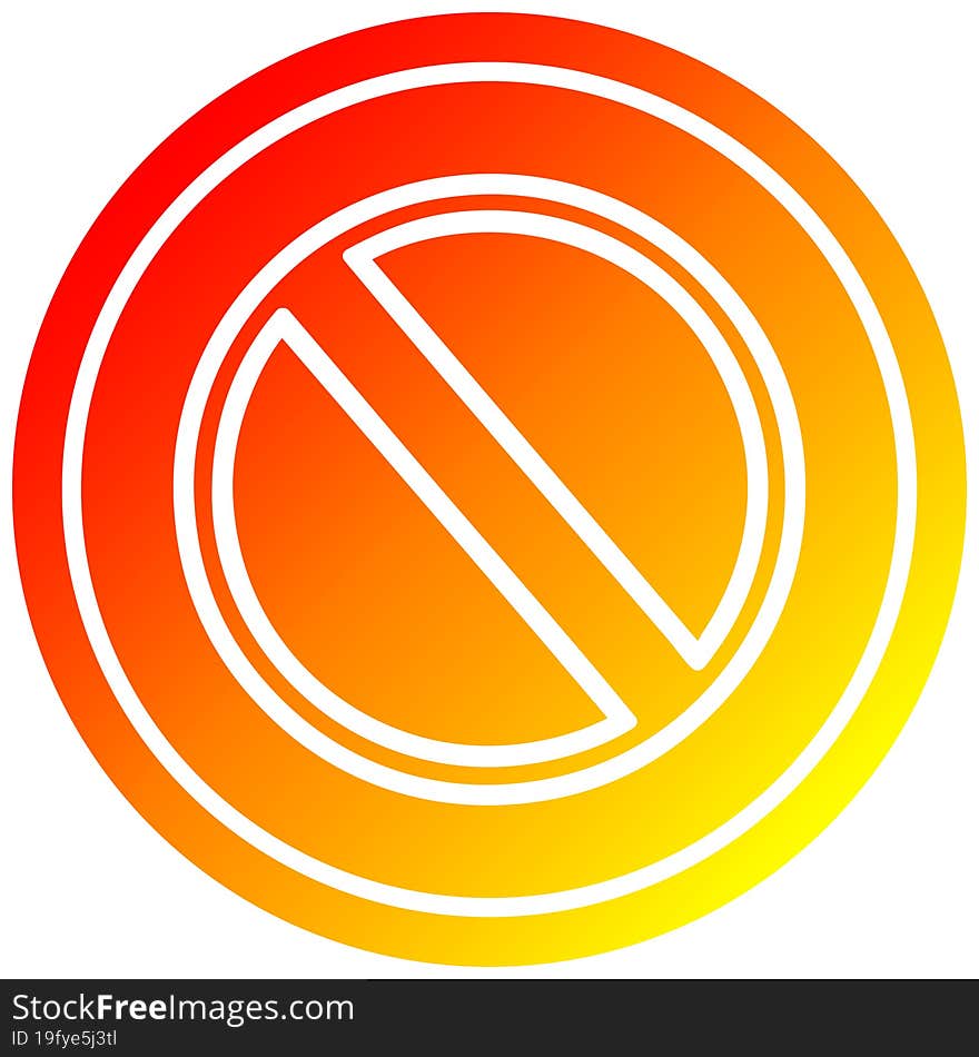 Generic Stop Circular In Hot Gradient Spectrum