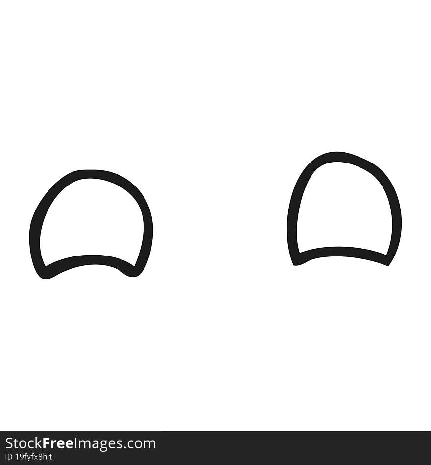 simple freehand drawn black and white cartoon eyes. simple freehand drawn black and white cartoon eyes