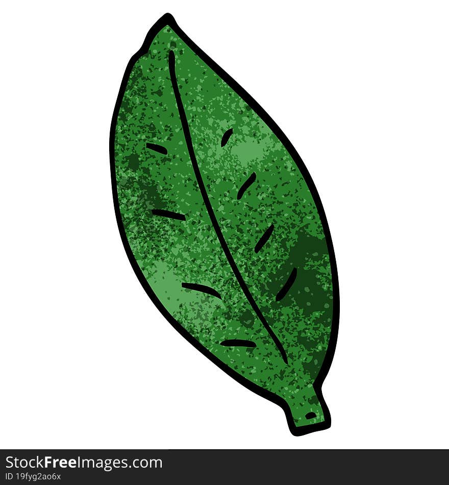 Cartoon Doodle Leaf