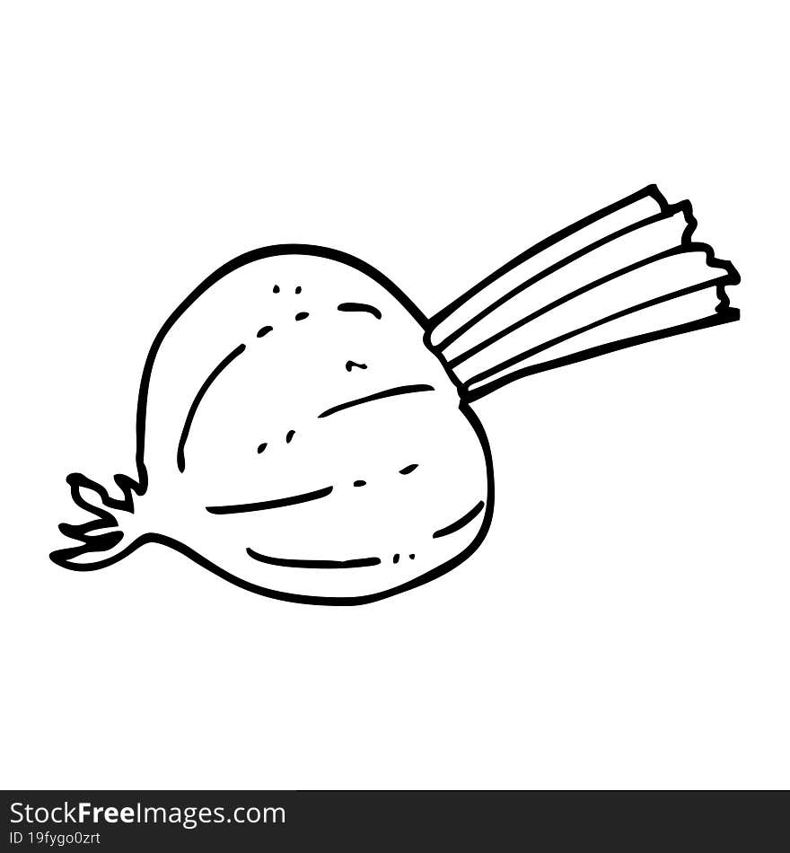 line drawing cartoon old onion