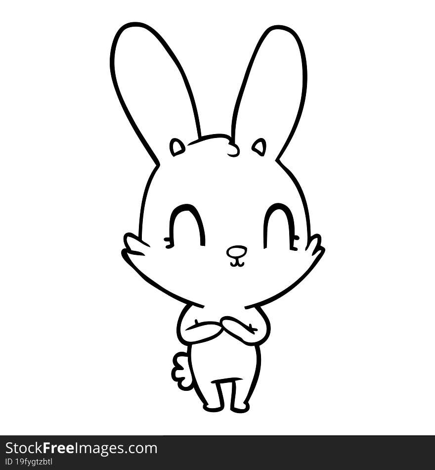 cute cartoon rabbit. cute cartoon rabbit