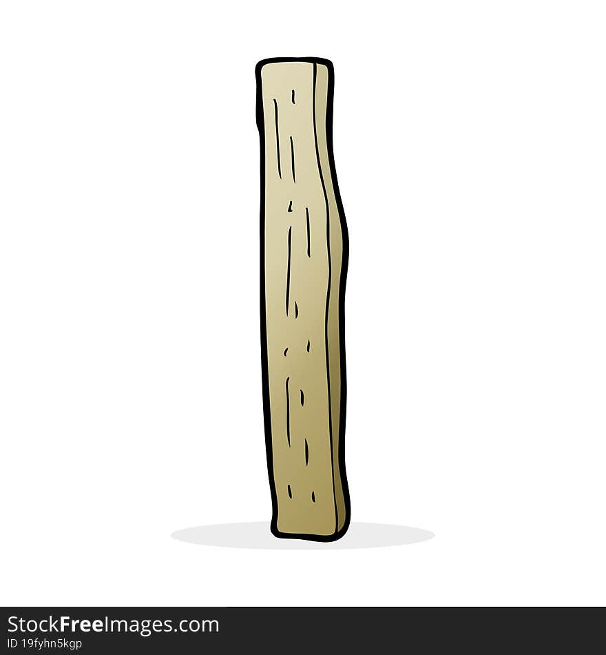 cartoon wood post