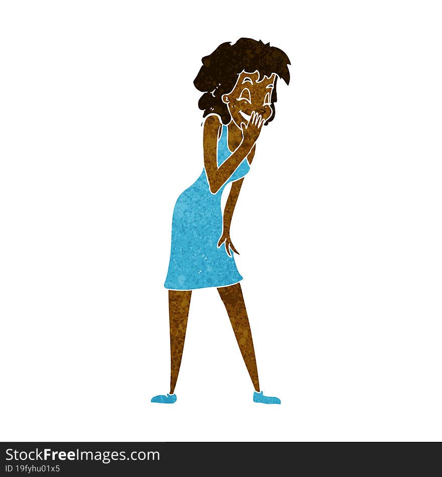 Cartoon Woman Laughing