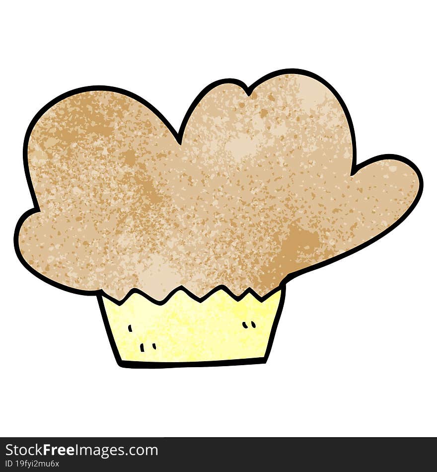 Cartoon Doodle Muffin