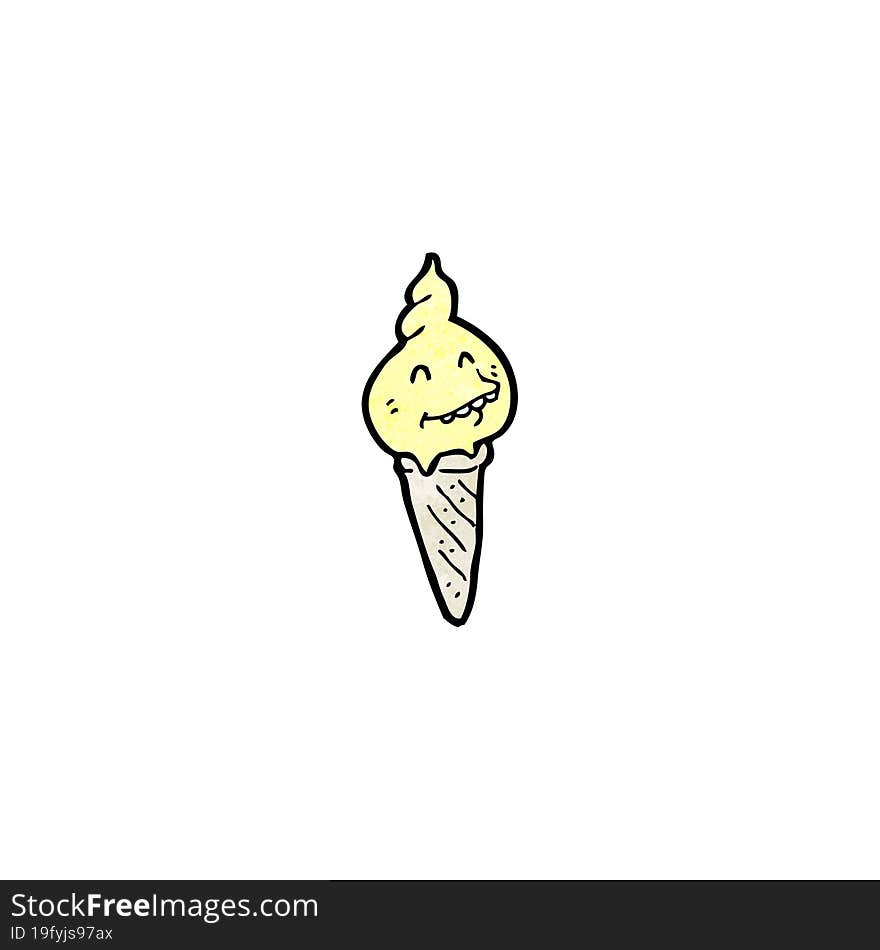 cartoon ice cream cone