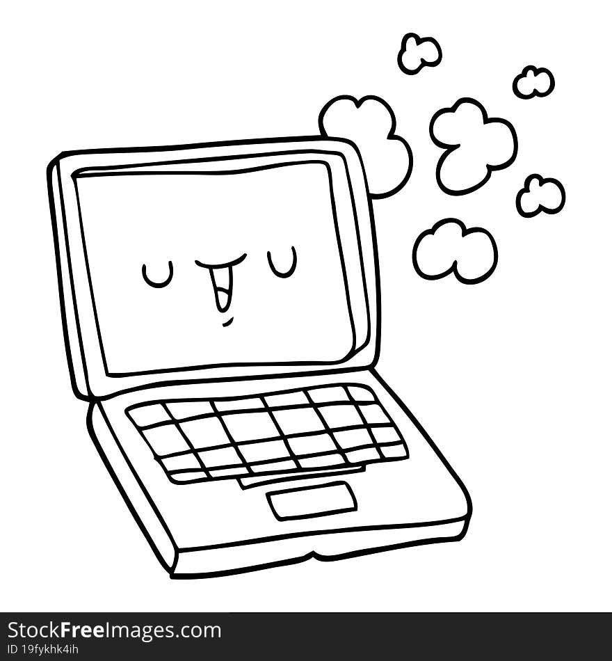 cartoon computer