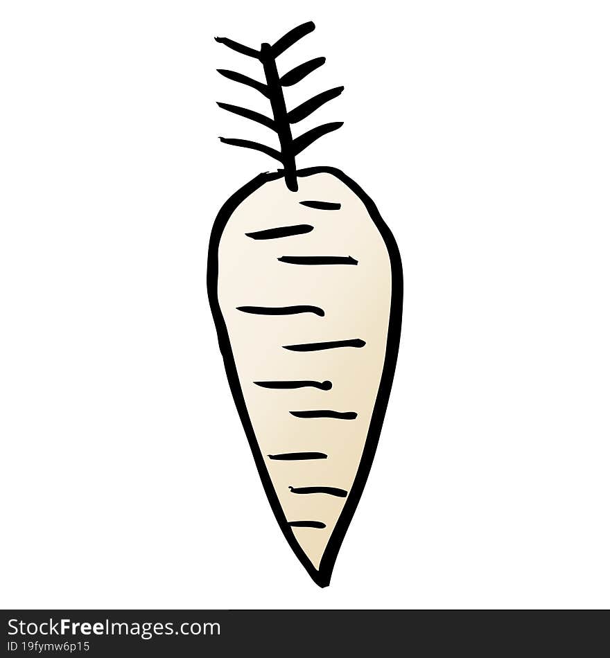 Cartoon Doodle Root Vegetable