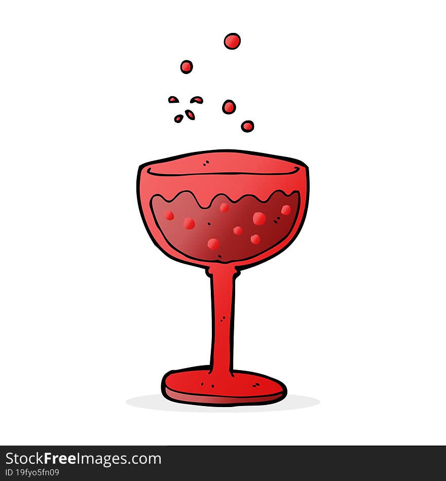 cartoon sparkling cocktail