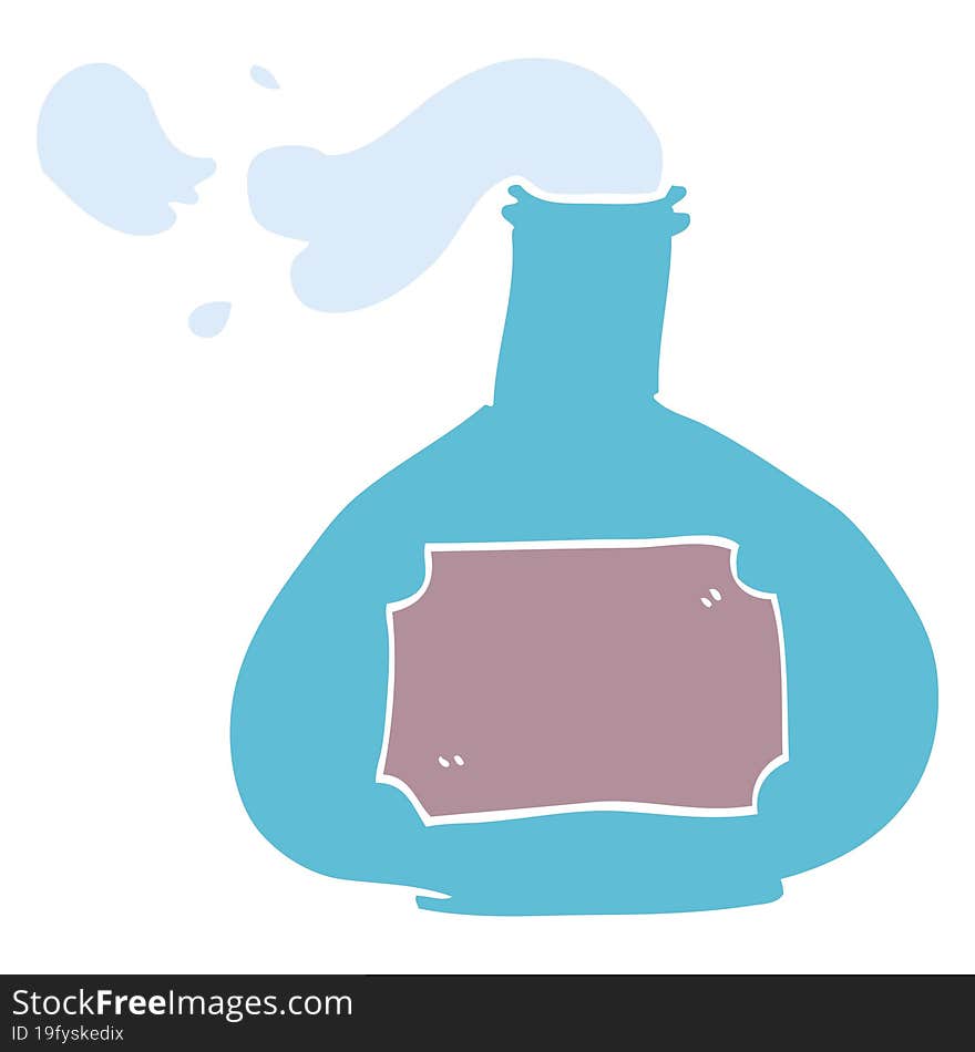 cartoon doodle potion bottle