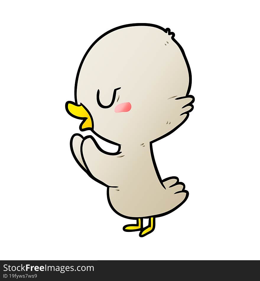 cute cartoon duckling. cute cartoon duckling