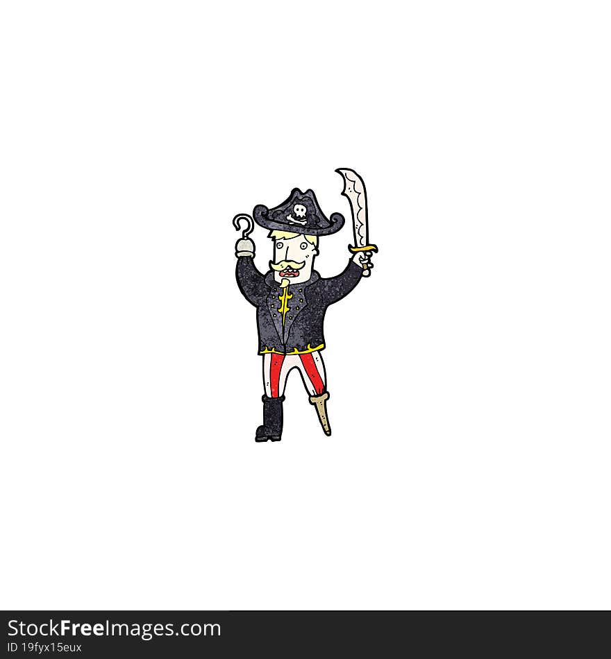 cartoon pirate captain