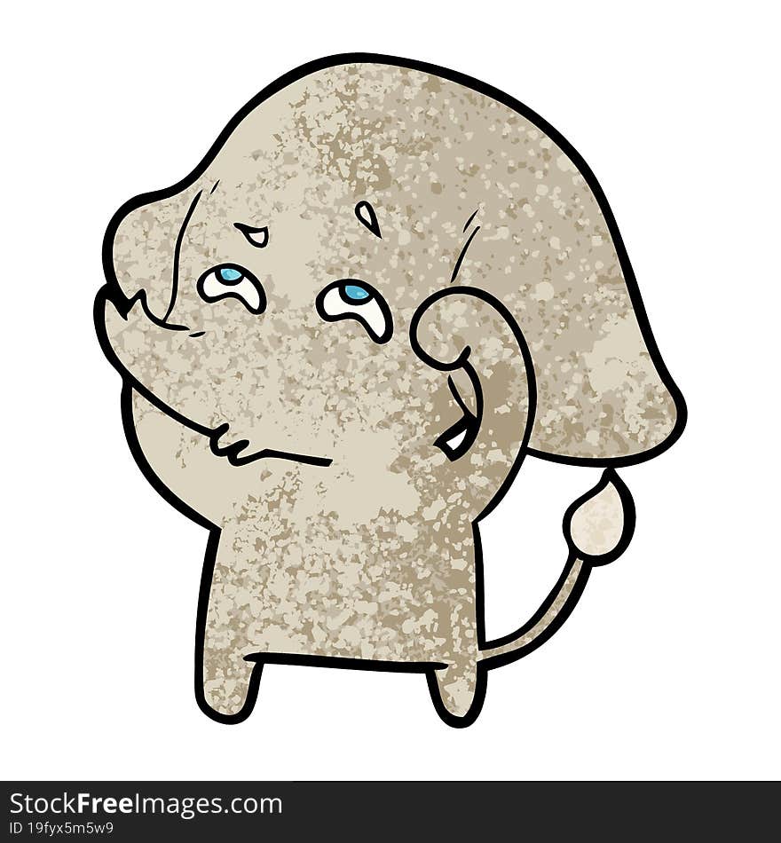 cartoon elephant remembering. cartoon elephant remembering