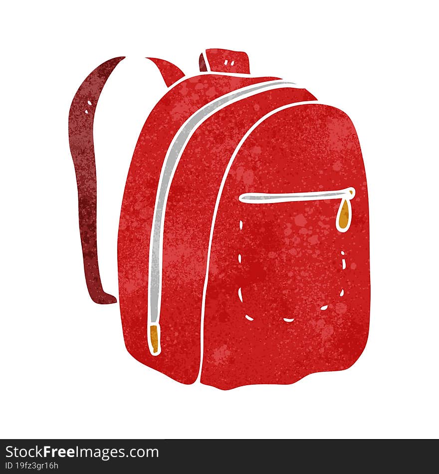 retro cartoon rucksack