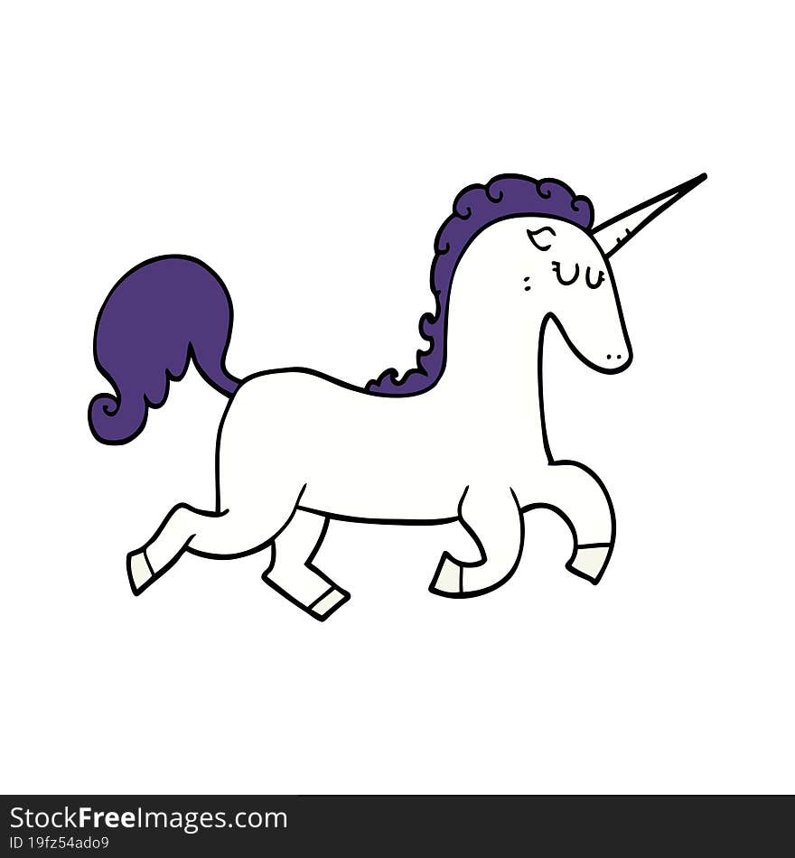 cartoon unicorn