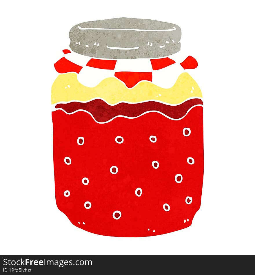 Cartoon Jam Jar