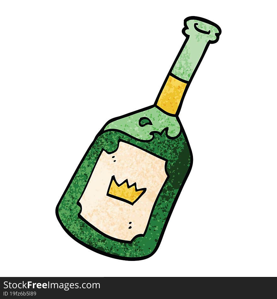 Cartoon Doodle Alcoholic Drink