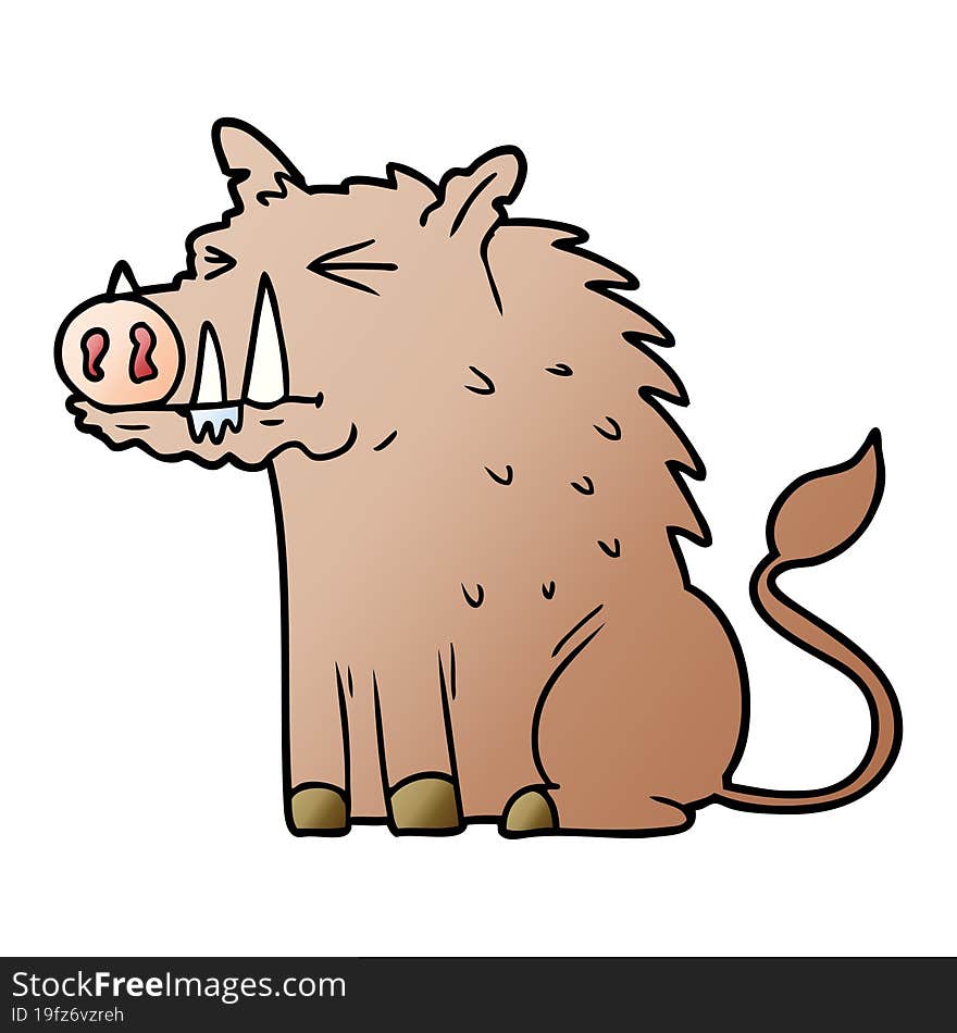 cartoon warthog. cartoon warthog