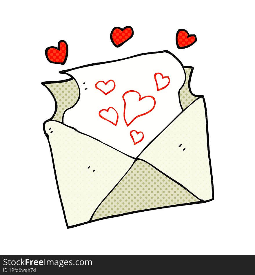 Cartoon Love Letter