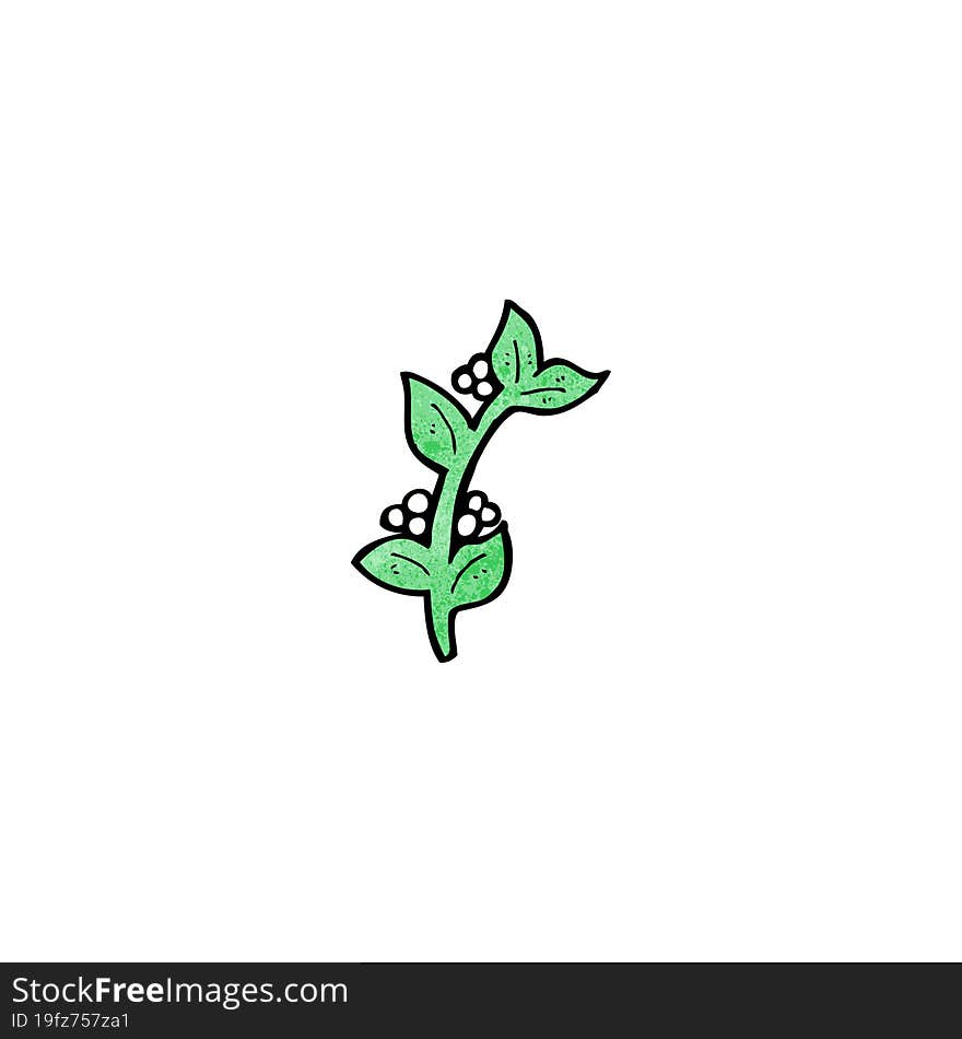 Cartoon Mistletoe