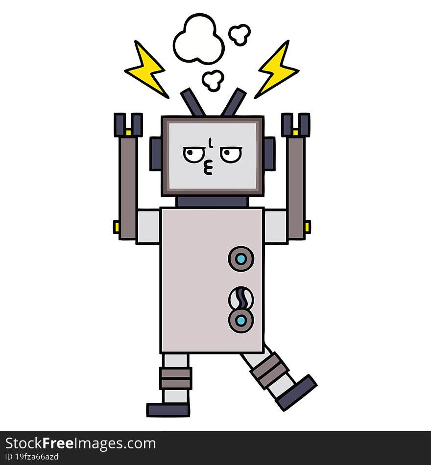 Cute Cartoon Robot