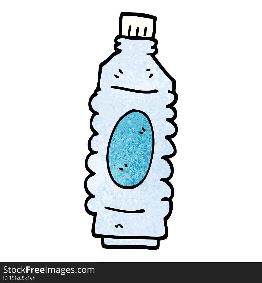 Cartoon Doodle Water Bottle